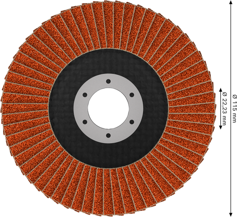 Lamelový kotouč Bosch EXPERT X782 s úhlovým výbrusem 115 mm G40.